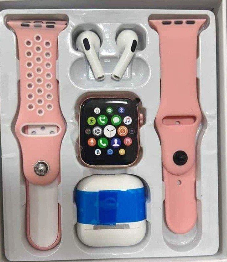 Reloj T55 Pro Max + Airpods 1 + Audífonos Bluetooth: