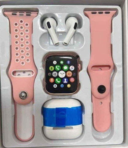 Reloj T55 Pro Max + Airpods 1 + Audífonos Bluetooth: