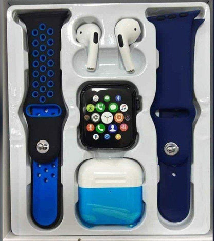 Reloj T55 Pro Max + Airpods 1 + Audífonos Bluetooth: